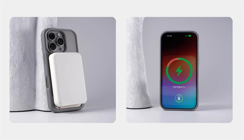 Unsichtbarer Metallständer Magnetische Stoßfängerhülle für iPhone 18 17 16 Pro Max 15 14 13 Pro für MagSafe Kabelloses Laden Stoßfeste Abdeckung – Detail 5