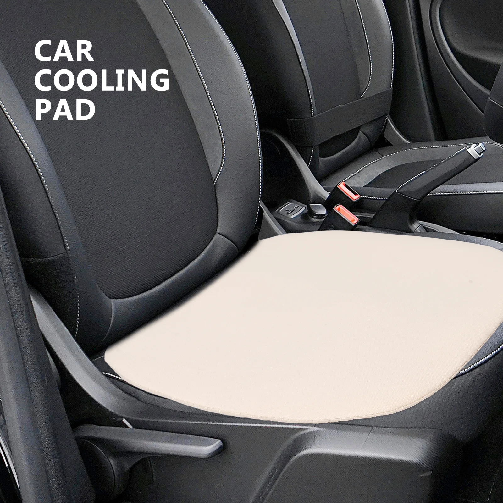 وسادة من الحرير الجليدي وسادة تبريد قابلة للتنفس لسائق الشاحنة غير قابلة للانزلاق صيفية لمقعد السيارة وحصيرة تبريد غطاء مقعد السيارة التهوية #6