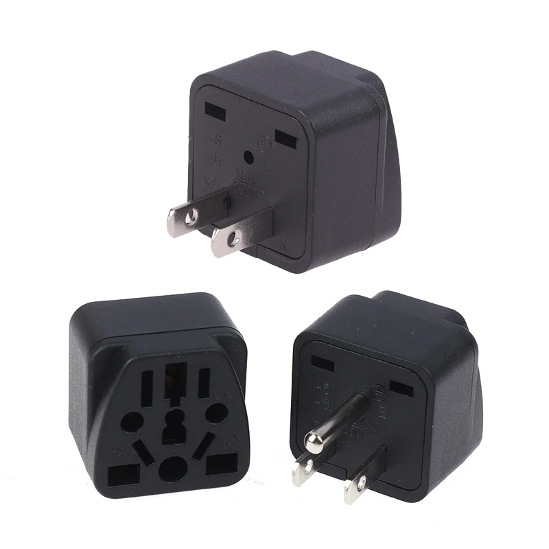 New Universal USA Travel Charger Japan Adapter Converter German Russia AU UK Kr EU To US AC Power Socket America Plug