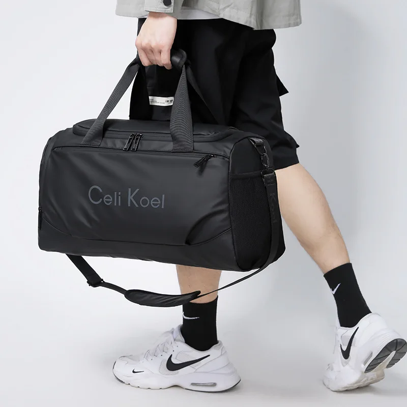 Large Capacity Waterproof Travel Bag, Fashionable Oxford Cloth Fitness Bag, Wet and Dry Separate Luggage Bag for Short Trips