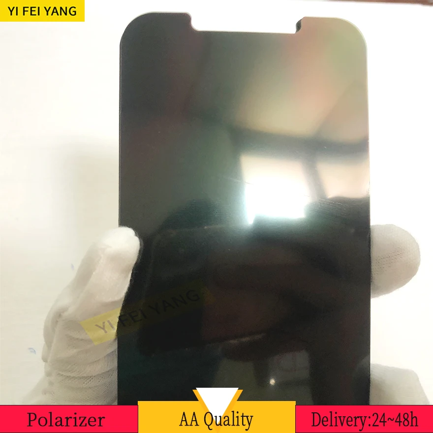 10Pcs Polarization Light Film For IPhone 12 Mini 11 Pro Max 13 Pro 13P LCD Polarizer Film Replacement Part