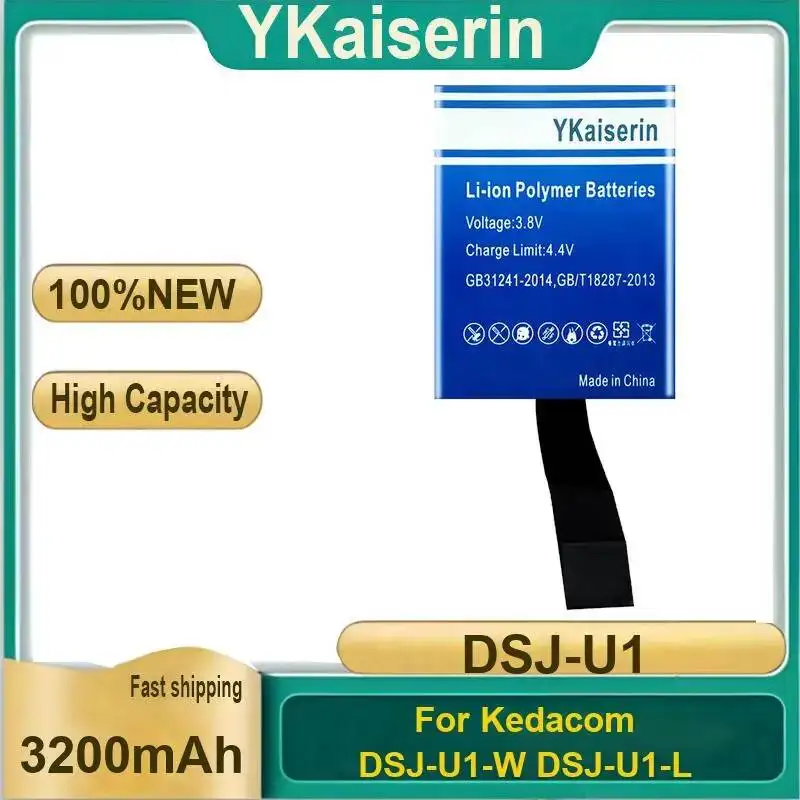

Аккумулятор для носимой камеры Dsj-U1 3200 мАч для Kedacom Dsj-U1-W Dsj-U1-L, безопасный и надежный, с гарантией и номером отслеживания.