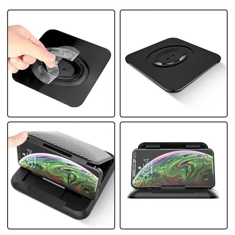 さまざまなダッシュボード用の車の電話ホルダー,iphone,samsung,androidスマートフォンと互換性のある滑り止めのデスクスタンド