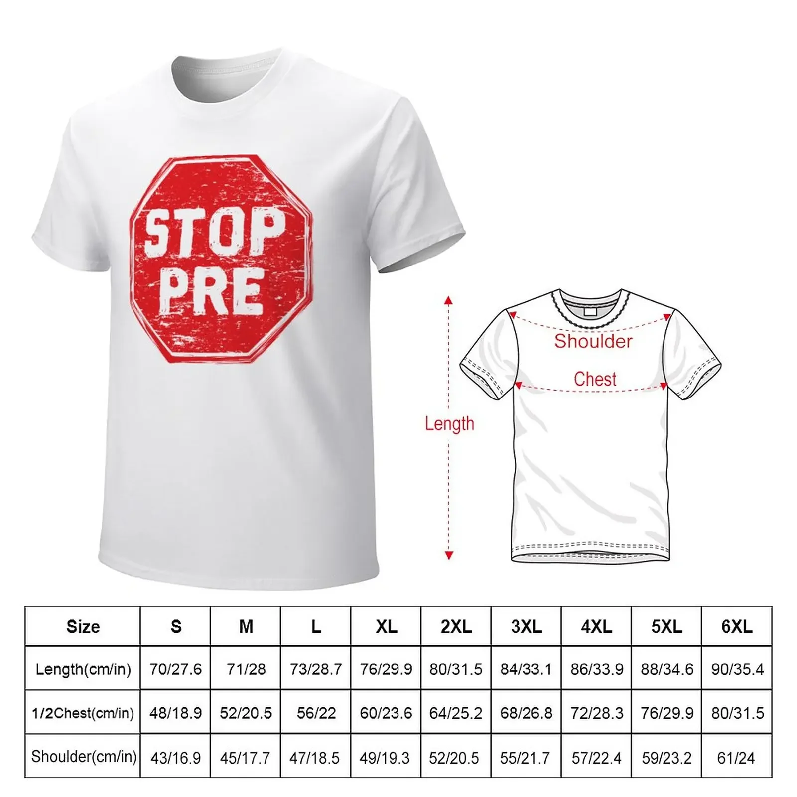 Stop Pre for Runners T-Shirt anime animal prinfor boys sports fans sweat shirts, men