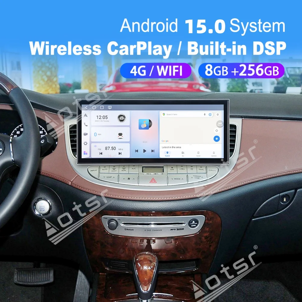 15.8” Android Qualcomm Carplay Car Radio For Hyundai Genesis 2008~2013 Car Autoradio Multimedia Player GPS Navigation Head Unit