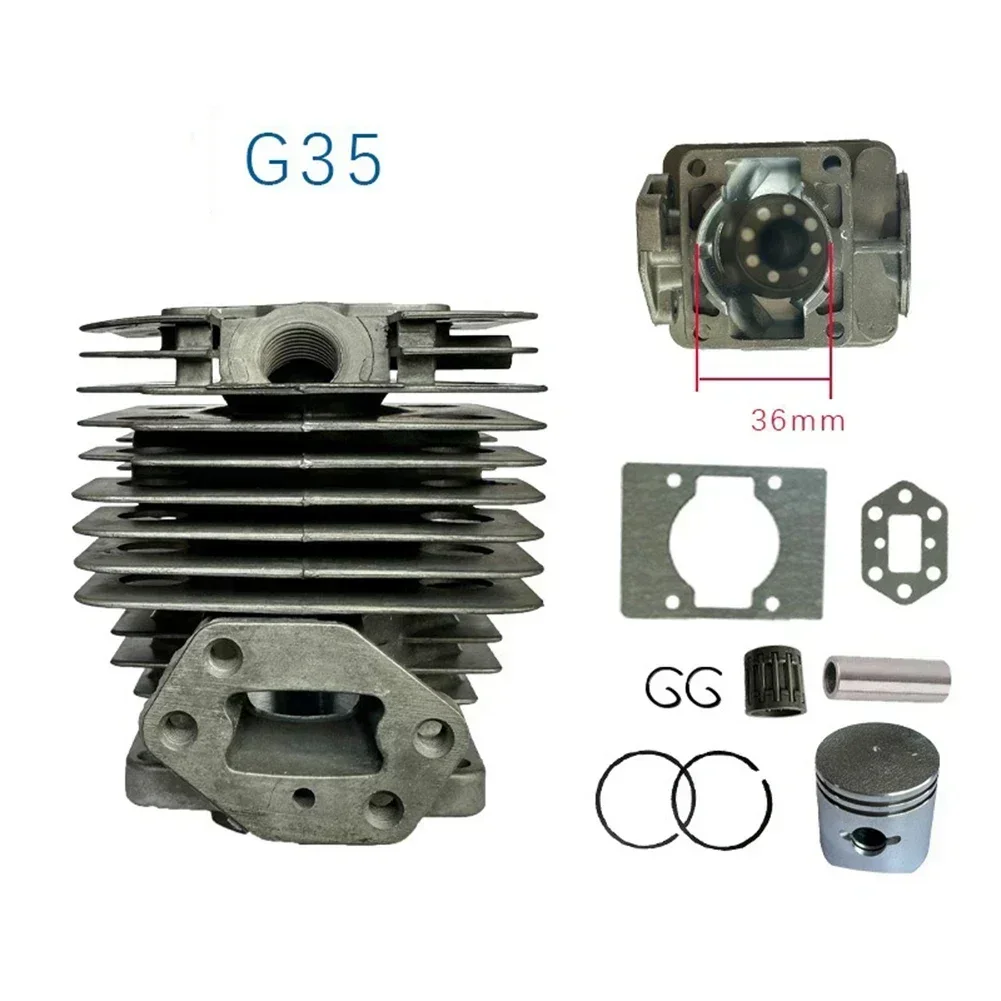 

36/40mm Cylinder Piston Kit For G35 G45 Lawn Trimmer Brush Cutter Chainsaw Spare Parts Garden Power Tool Accessories