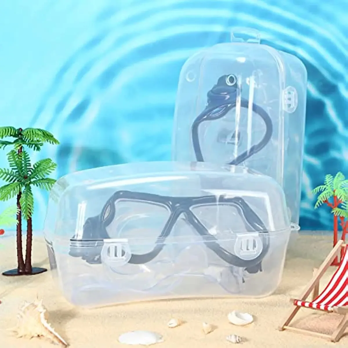 Diving Mask Case Hard Plastic Dive Mask Storage Box