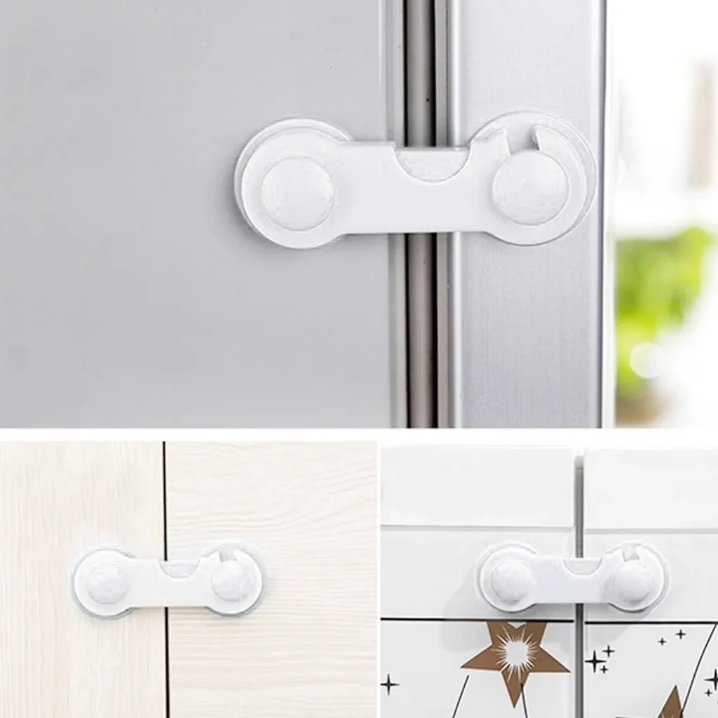 1PC Child Safety Cabinet Lock Baby Proof Security Protector Drawer Door Cabinet Lock Plastic Protection Kid Safety Door Lock