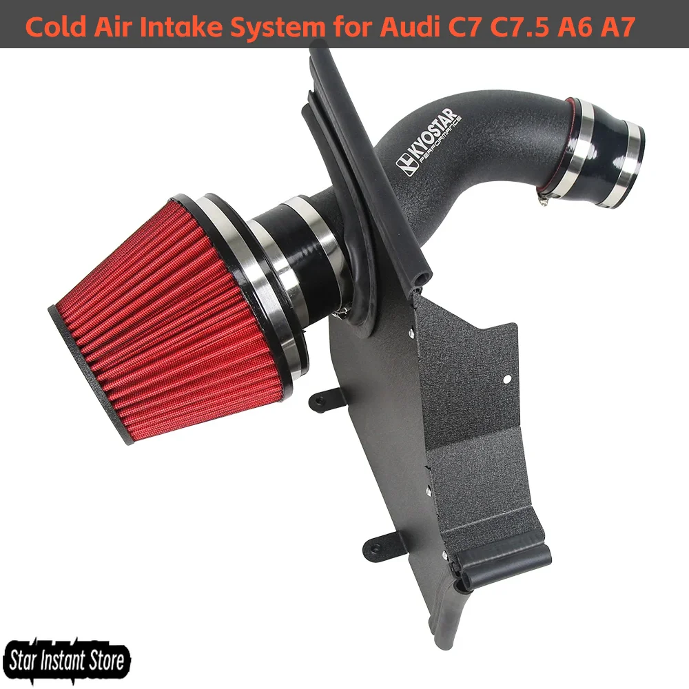 

Cold Air Intake System for Audi C7 C7.5 A6 A7 2012-2018, 3.0T Supercharged V6 Performance Kit