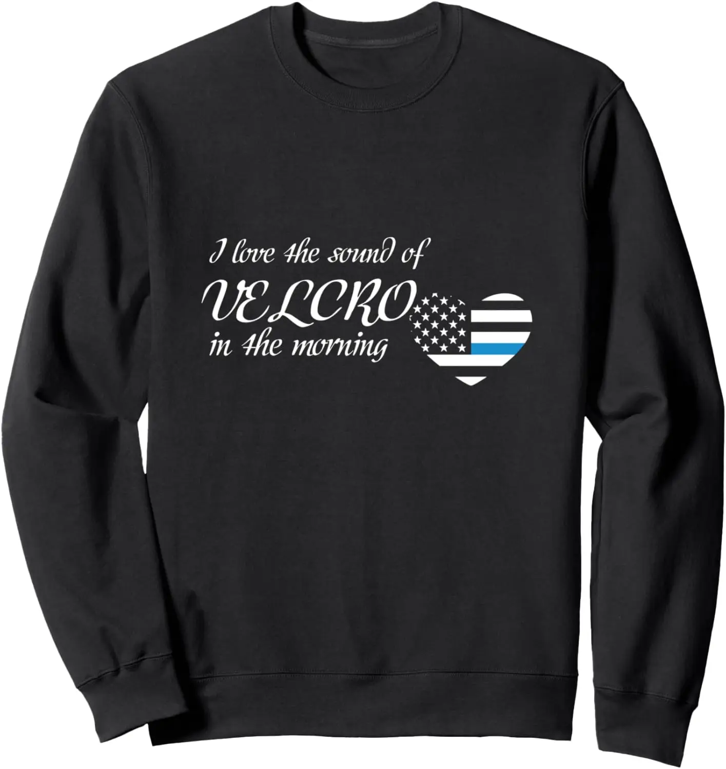 

Velcro Blue Line Police Officer Sweatshirt