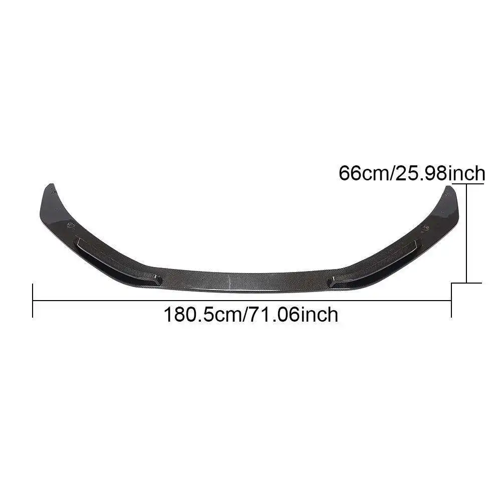 R8 P style Carbon Fiber Fibre Front Bumper lip splitter Fit For Audi R8 p style 2016-2018