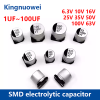 6.3V 10V 16V 25V 35V 50V 63V 100V SMD Capacitor 1UF 2.2UF 4.7UF 10UF 22UF 33UF 47UF 100UF 220UF 330UF 470UF 680UF SMD Capacitor
