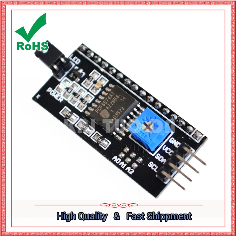 IIC / I2C / Interface For LCD1602 Adapter Board  Function Library For LCD2004 Adapter Version Module