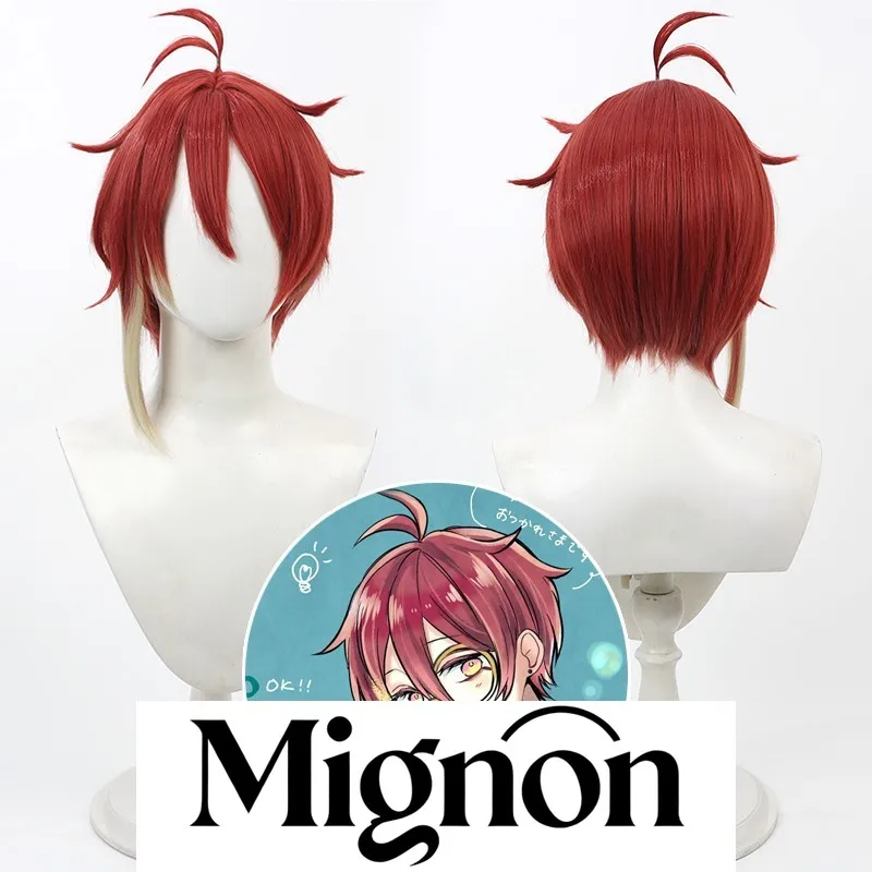 

Демон принц кошки дьявол Финня косплей парик Освальд градиент кожи головы подарок на Хэллоуин