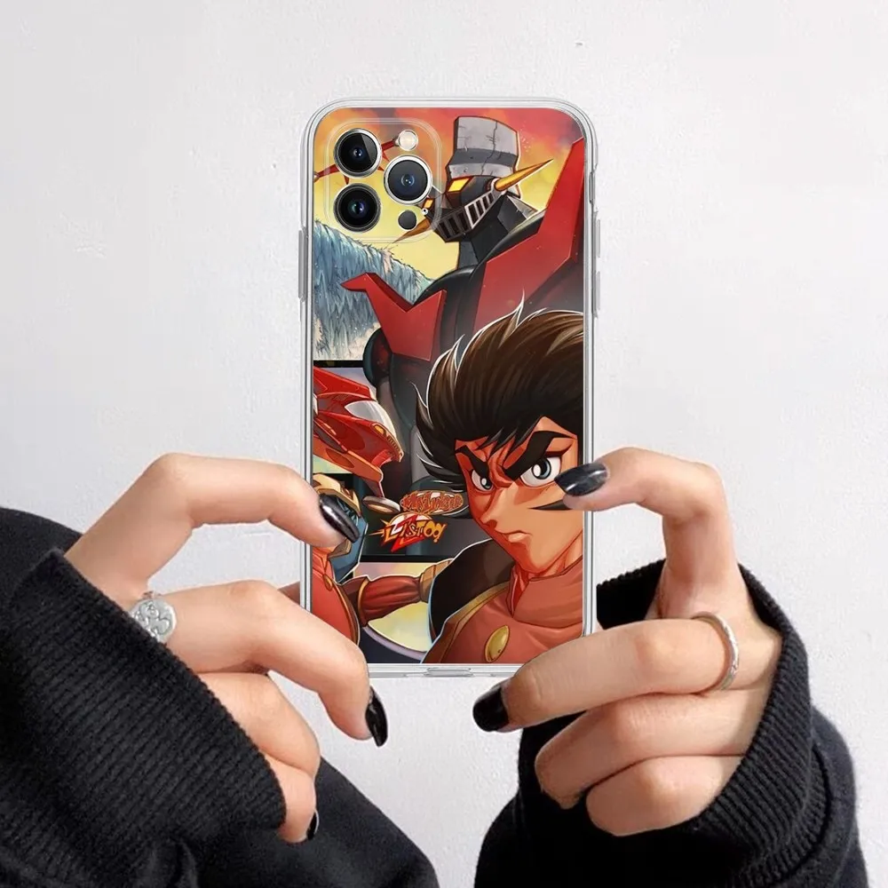 Mazinger Z Phone Case For iPhone 14 11 12 13 Mini Pro XS Max Cover 6 7 8 Plus X XR SE 2020 Funda Shell