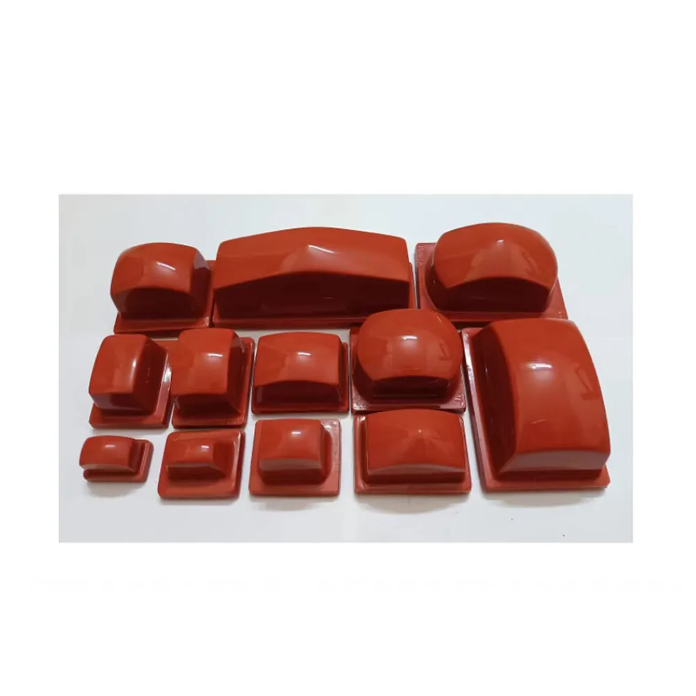 Pneumatic Pad Transfer Manual Durable Wear-resistant Circular Square and Rectangular Red Silicone Pad