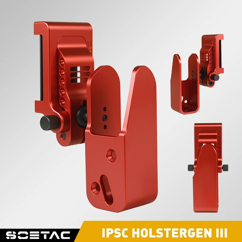 ​​SOETAC S-3 IPSC Gen3 Quick Release Holster with Thigh Pad Set IPSC Competition Aluminum Holster IDPA f Glock 1911 STI CZ