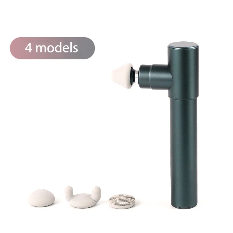 

Mini Massager Gun 4 Heads Portable for Fascia Gun Body Back Muscle Recovery Athletes Home Gym Deep Tissue Relaxation Handheld