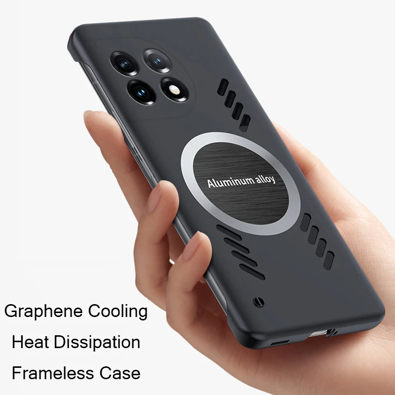 

Cooling Heat Dissipation Case for Oneplus 11 1+11 ACE 2 10 Pro Ace Racing 10T 10R Case Frameless Graphene Heat Dissipation Cover