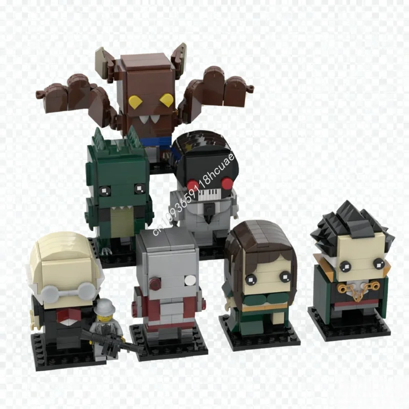 

883 шт. MOC Темные рыцари злодеи Бронзовый век Brickheadz Модель Строительные блоки Развивающие игрушки Дети Модульный кирпич Рождественские подарки