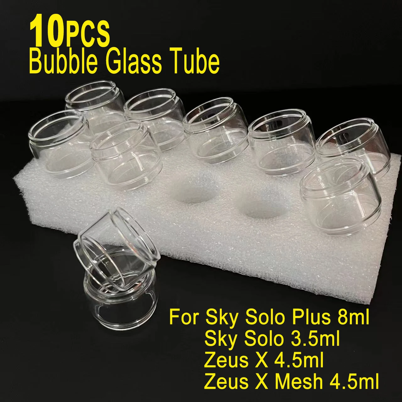 

10 шт. пузырьковое стекло для Sky Solo Plus Sky Solo LUXE II 2 LUXE Skrr-S Mini GEN S Zeus X Акварельная стеклянная посуда