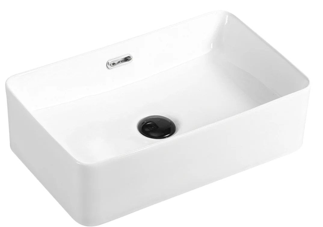 Household toilet counter  ceramic basin rectangular wash  bathroom basin thin side cabinet basin middle