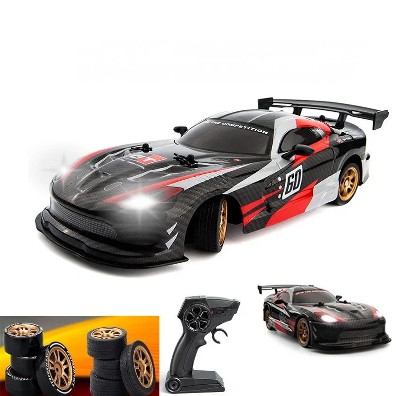 

RC Car Toys 4WD Electric High Speed Remote Control Drift Full Proportion Modified with Dual Wheel Racing Toys Kids Gifts