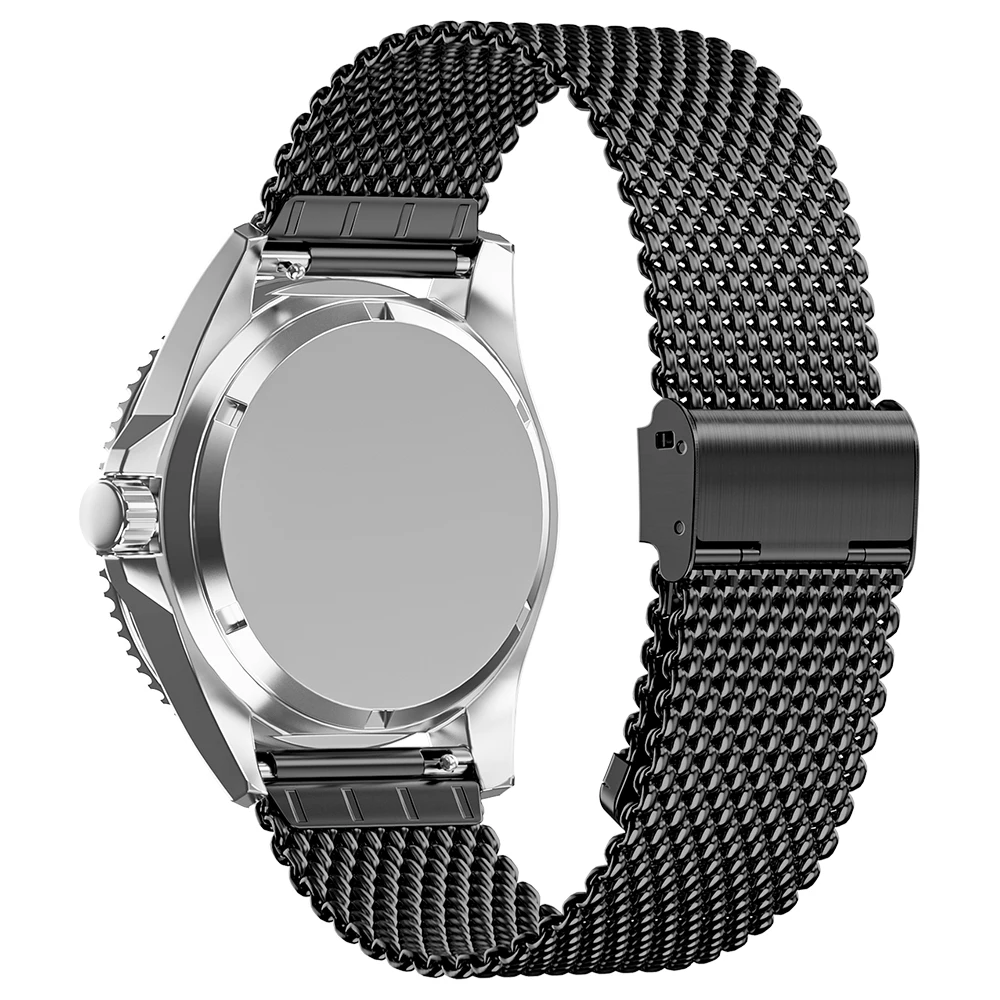 18mm 20mm 22mm 24mm Armbänder Universelle Ersatzriemen Damen Herren Armband Silbernes Armband 0,6/1,0mm Mesh Milanese Metallarmband – Detail 4