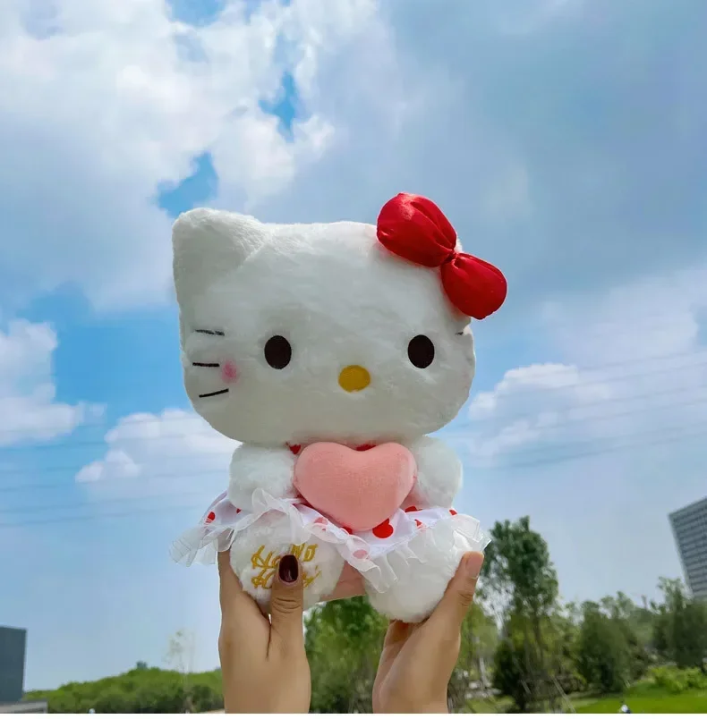 Sanrio หมอนตุ๊กตาลูกแมวลายการ์ตูนตุ๊กตานกฮูกขนาดใหญ่น่ารัก, หมอนตุ๊กตาสำหรับตกแต่งบ้านของขวัญวันเกิดสำหรับเด็ก