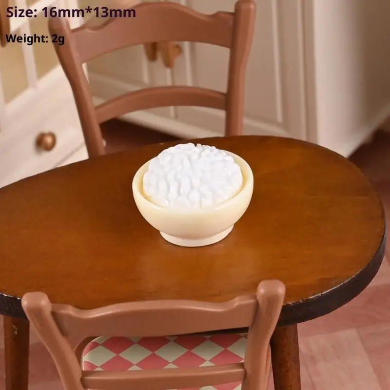 ชุดอาหารจีนจิ๋วสำหรับบ้านตุ๊กตา 1 ชุด ขนาด 1/12 ของตกแต่งครัวบ้านตุ๊กตา ของตกแต่งห้องอาหารบ้านตุ๊กตา DIY