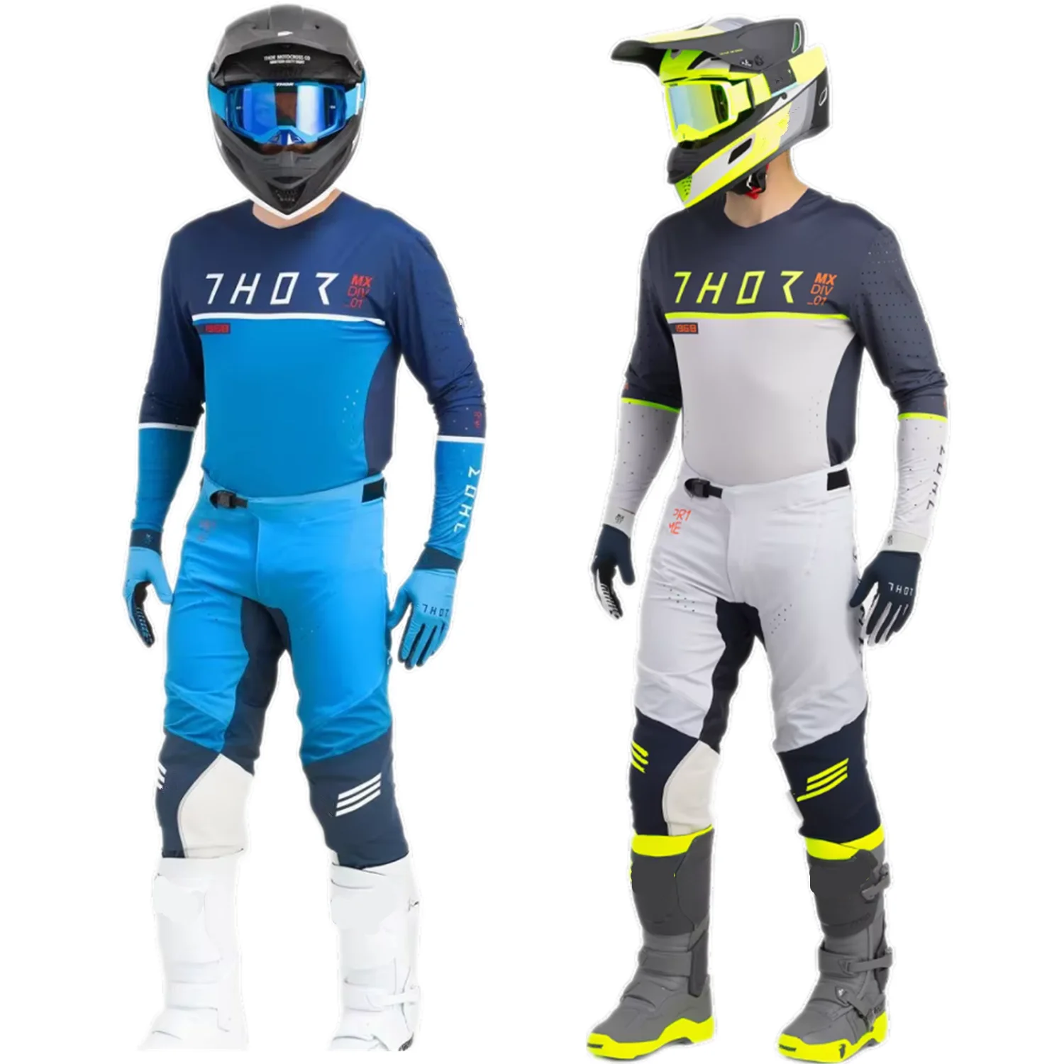 2025 FH NAVY Off Road Motocross Gear Set MX Jersey Set Dirt Bike Jersey And Pants atv Moto Racing Clothing