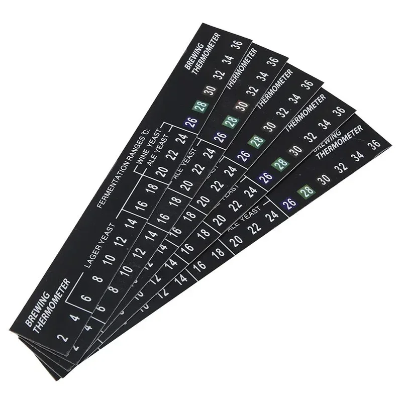 

5pcs Digital Temperature Sticker Home Brew Beer Wine LCD Thermometer 2-36C Sticker Thermometers For Home Diy Tools Parts 2019