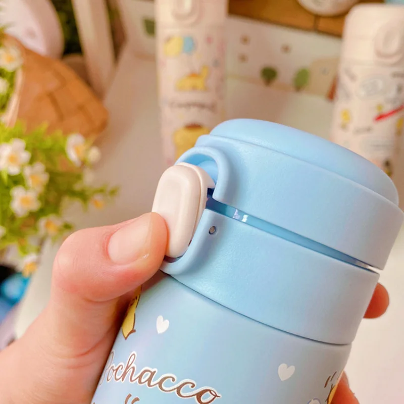 Изолированная чашка Sanrio Hello Kitty с героями мультфильмов/милая чашка с застежкой большой емкости в японском стиле/термос из нержавеющей стали 304, 420 мл