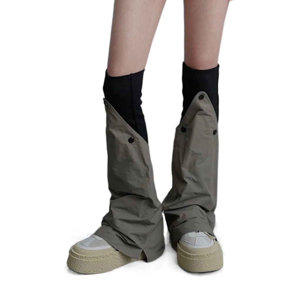 

Leisure Patchwork Knee High Leg Warmers Locomotive Style Over-knee Bell-bottoms Socks Hosiery Punk Stockings Women Y2K Autumn