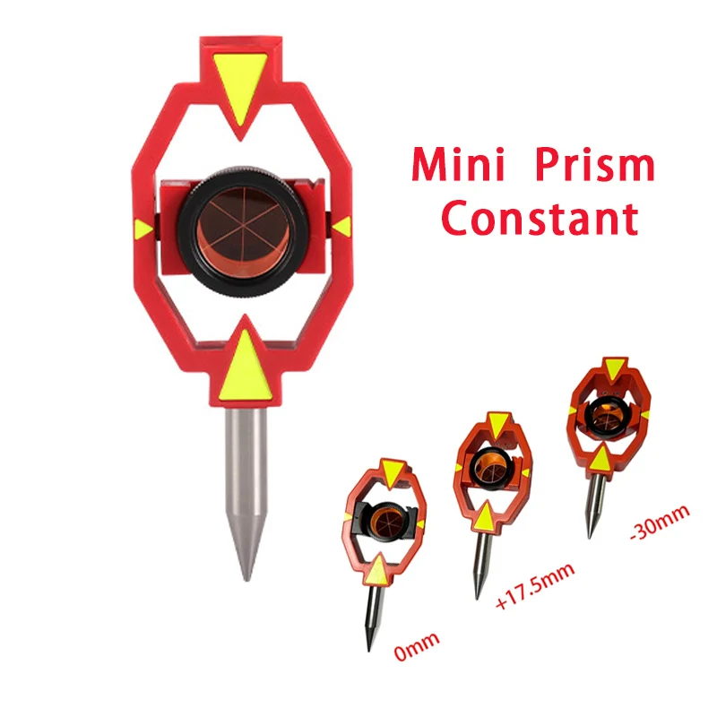 

Mini Prism Reflector For Swiss Type Total Station Surveying point Constant +17.5MM/0MM/-30MM Accessories Topography