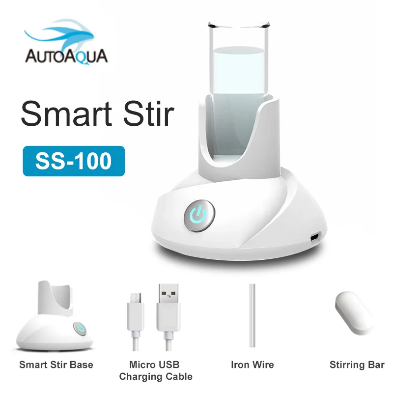 Hot AUTOAQUA Smart Stir SS-100 Roer Innovazione creativa Semplicità Sospensione magnetica Agente di prova Agitatore con barra di agitazione 3 PZ