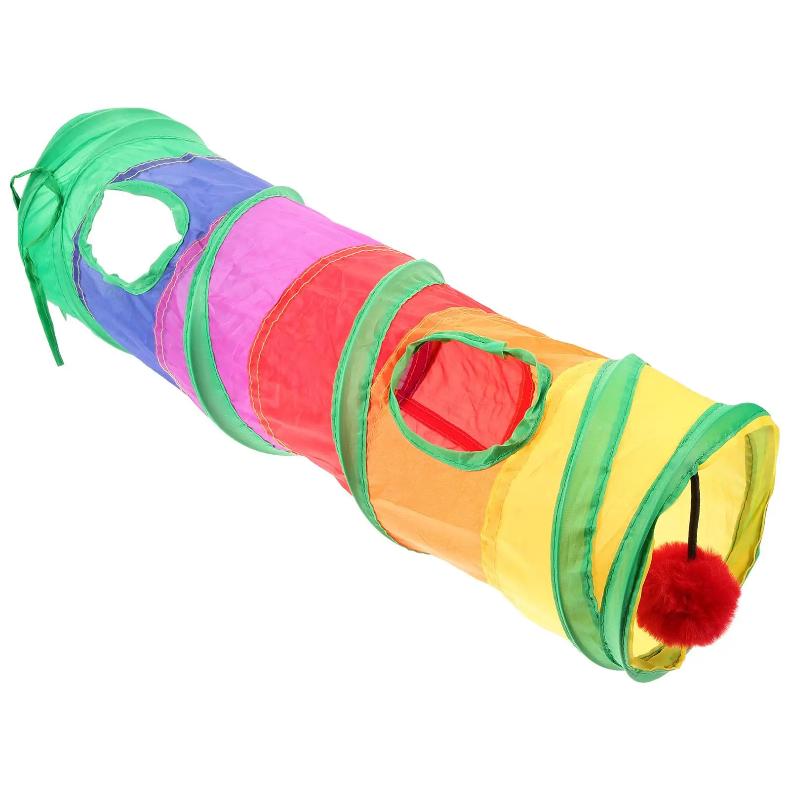 

Cat Tunnel Toy Tube Toys Crinkle Automatic Felt Hiding for Kittens Bed Cats Outdoor