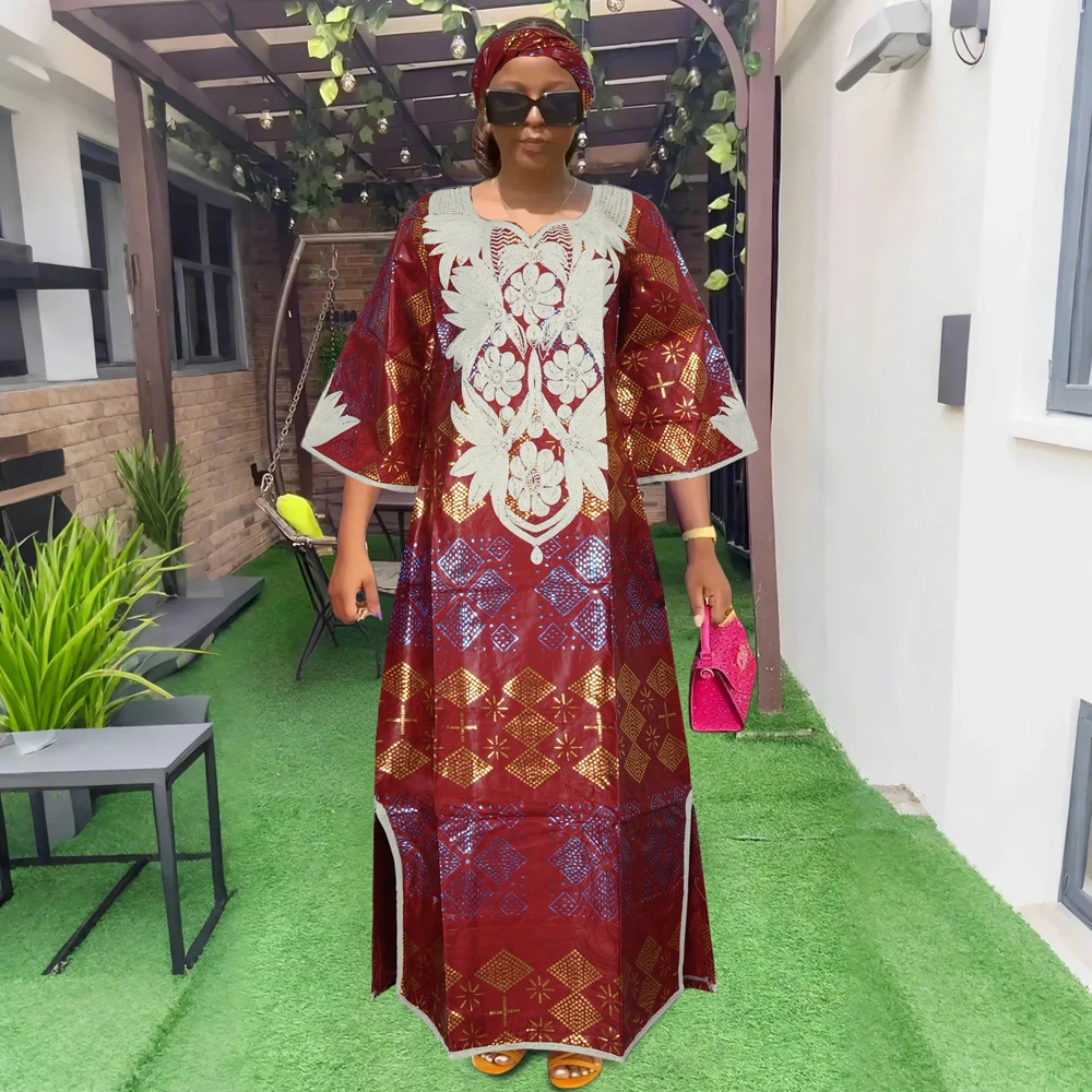 H&D African Clothing Dresses For Women Elegant Traditional Wedding Party Dashiki Long Dress Roupas Bazin Riche Robes