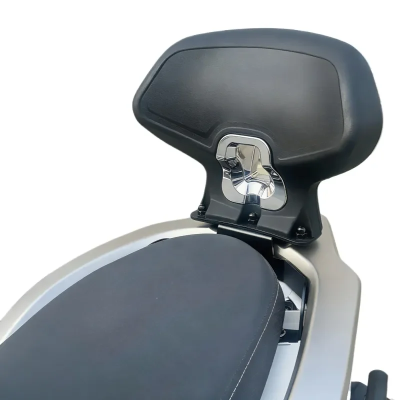 Motorcycle Rear Backrest Cushion PU Foam Self Skinning Waist Support Pad Non Destructive Installation Scratch Resistant