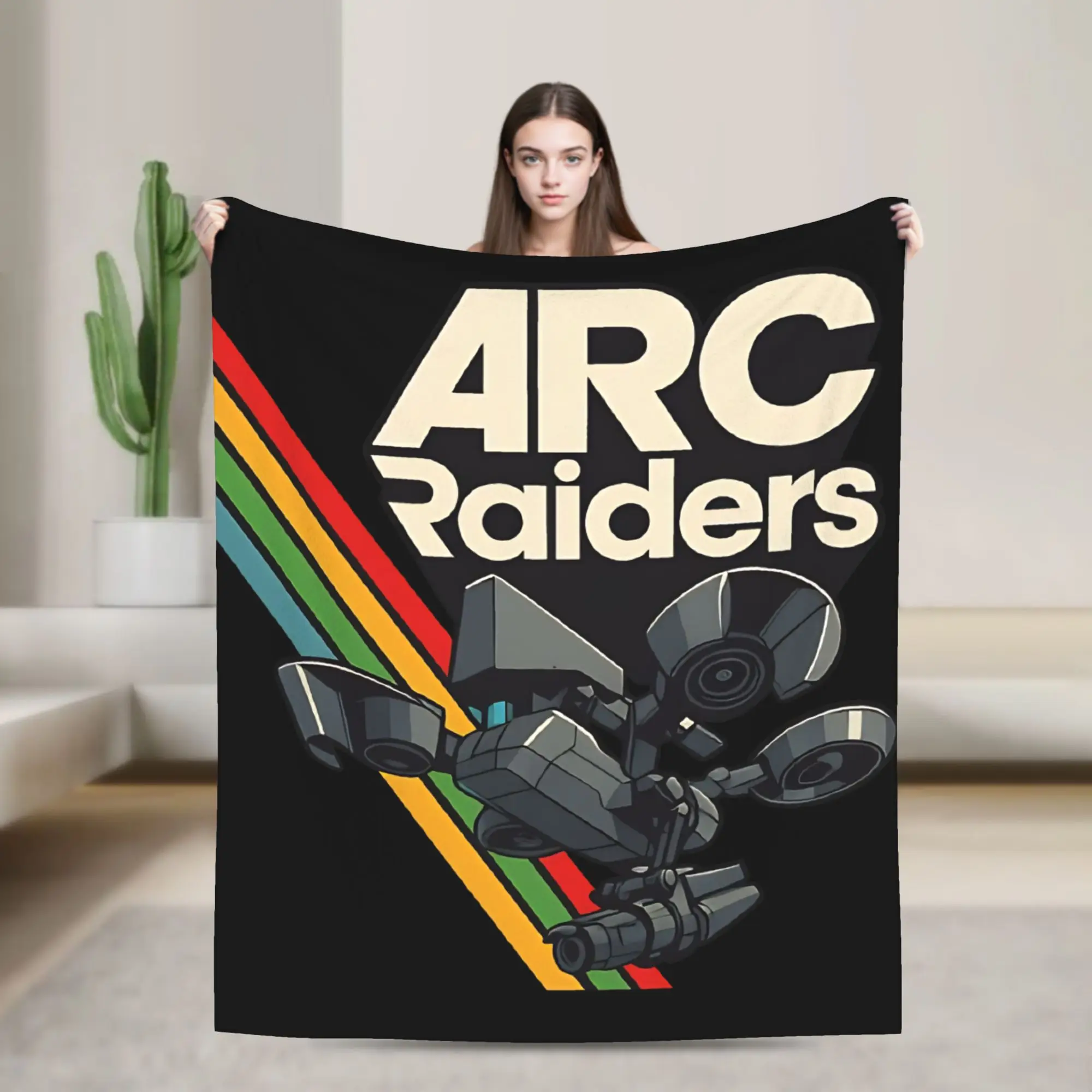 Arc Raiders Game Throw Blanket for Couch  Fuzzy Soft Plush Blanket 50x60 Inch Multi-size Bedspread for All Seasons