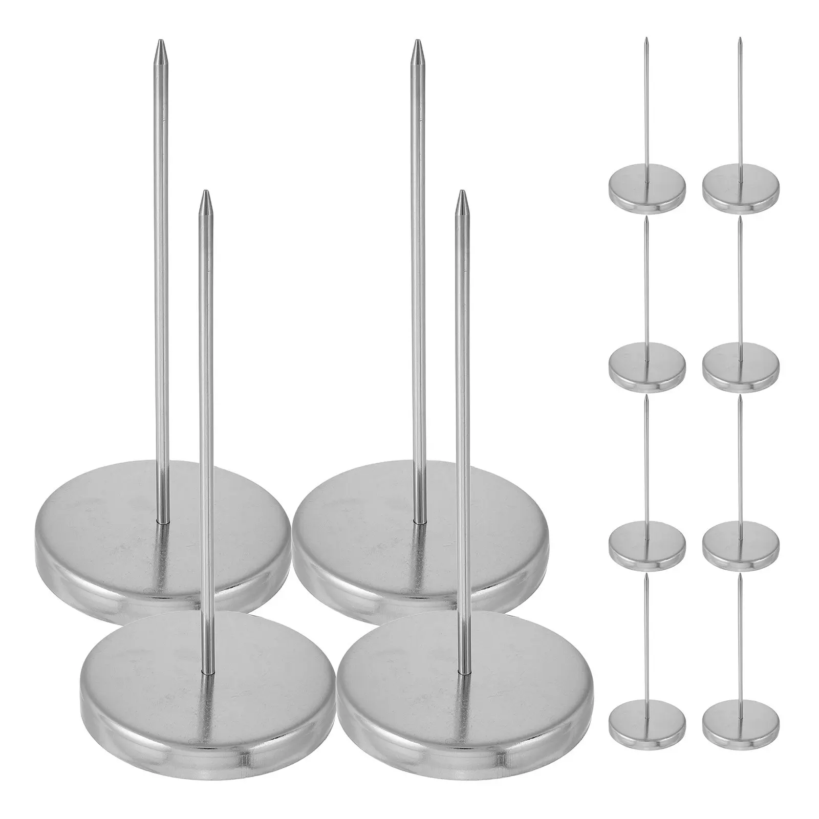 12pcs-stainless-steel-receipt-organizer-spike-rod-holder-for-restaurant-kitchen-office-bill-check-ticket-menu-storage-efficient