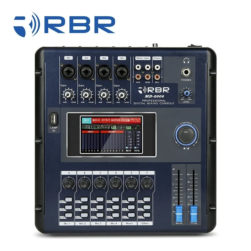 Touch Screen Md2006 6 Channel DJ Digital Audio Console Mixer