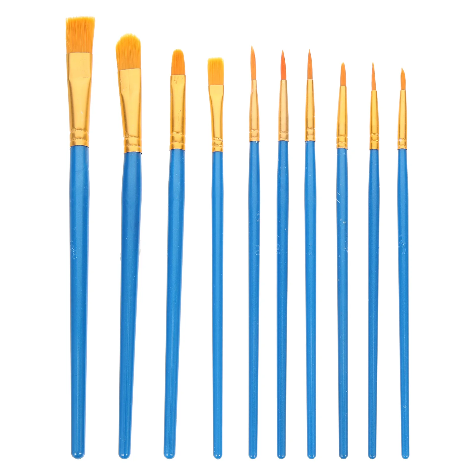 20 Pcs Oil Brush Set Paintbrushes Painting Student for Kids Round Accessories Plastic Multi-use Child