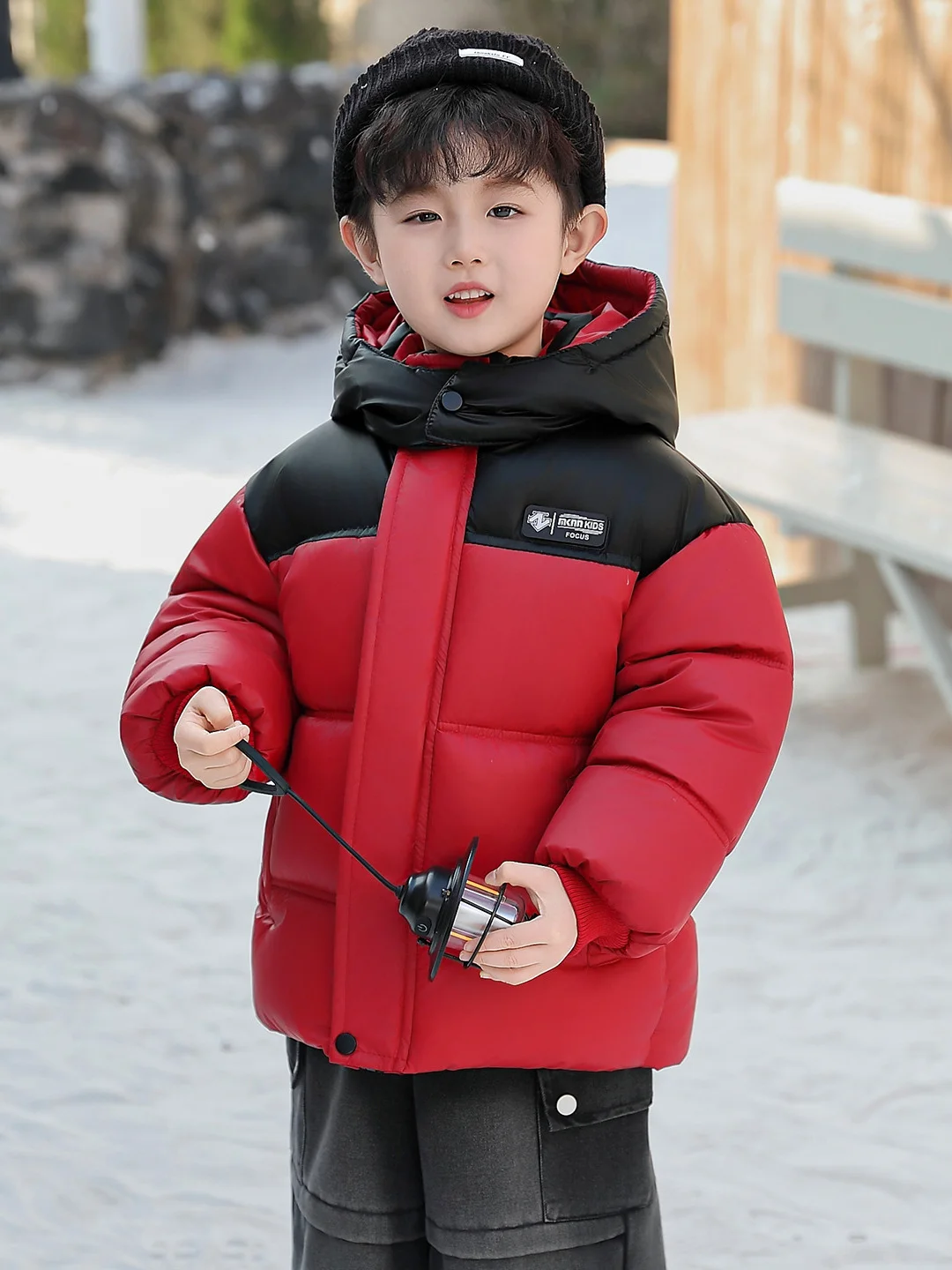 

Хлопковая куртка Thiened с ручной росписью для мальчиков и капюшоном, теплая слиповая модная молодежная длинная повседневная верхняя одежда на молнии све