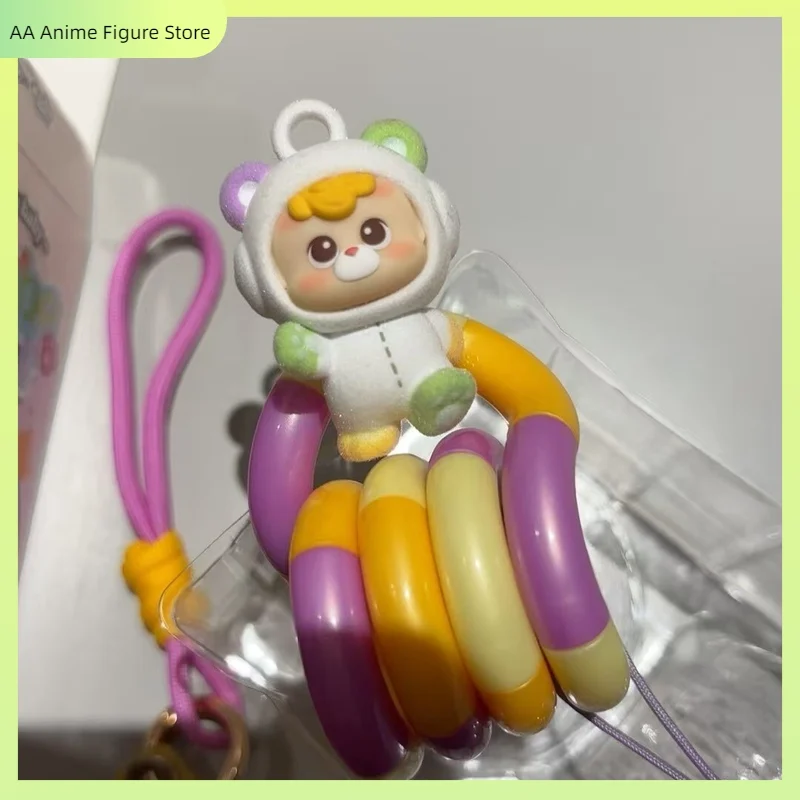 

For Fans Collector Cimmy Lovely Bunny Bear Blind Box Keychain Blind Box Cute Cartoon Figure Pendant Bag Charm Phone Lanyard Gift