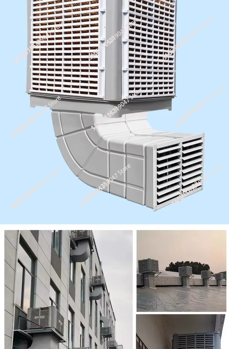 Wall-mounted 1.1KW Industrial Air Cooler Factory Refrigeration Equipment Commercial Chiller
