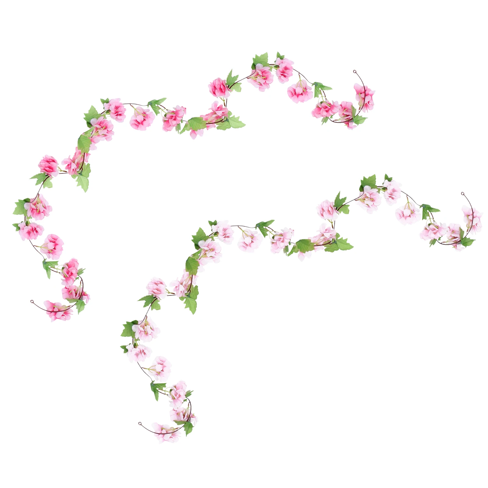 

2pcs Cherry Blossom Flower Vine Garland Wall Decor Hanging Flowers for Wedding Artificial Cherry Blossom Flower Vine