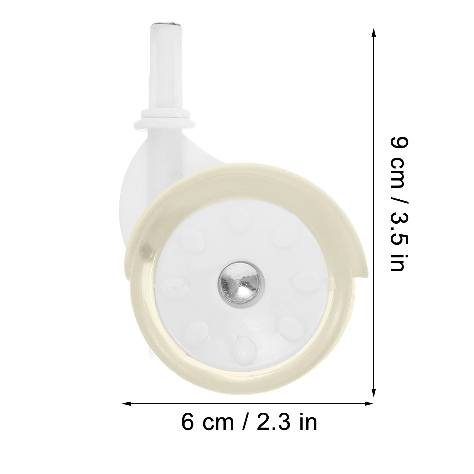 Universal Replacement For Baby Walker Stroller Caster Swivel Smooth Screw On Replacement-Wheels Grocery Replacement
