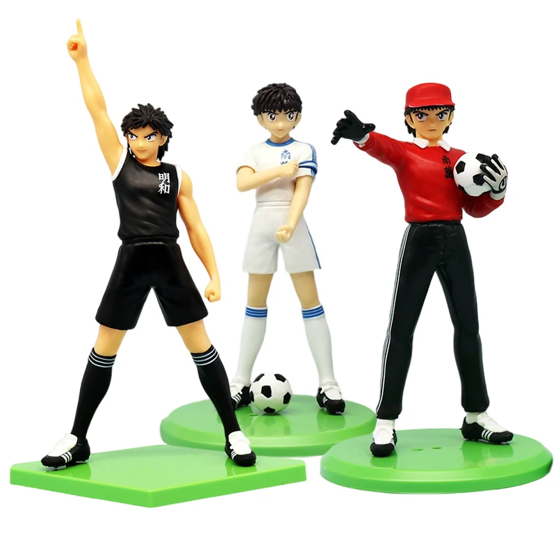 Captain Tsubasa Anime Figure Ozora Tsubasa Action Figures Hyuuga Kojirou/Wakabayashi Genzou Figurine Collection Model Toys