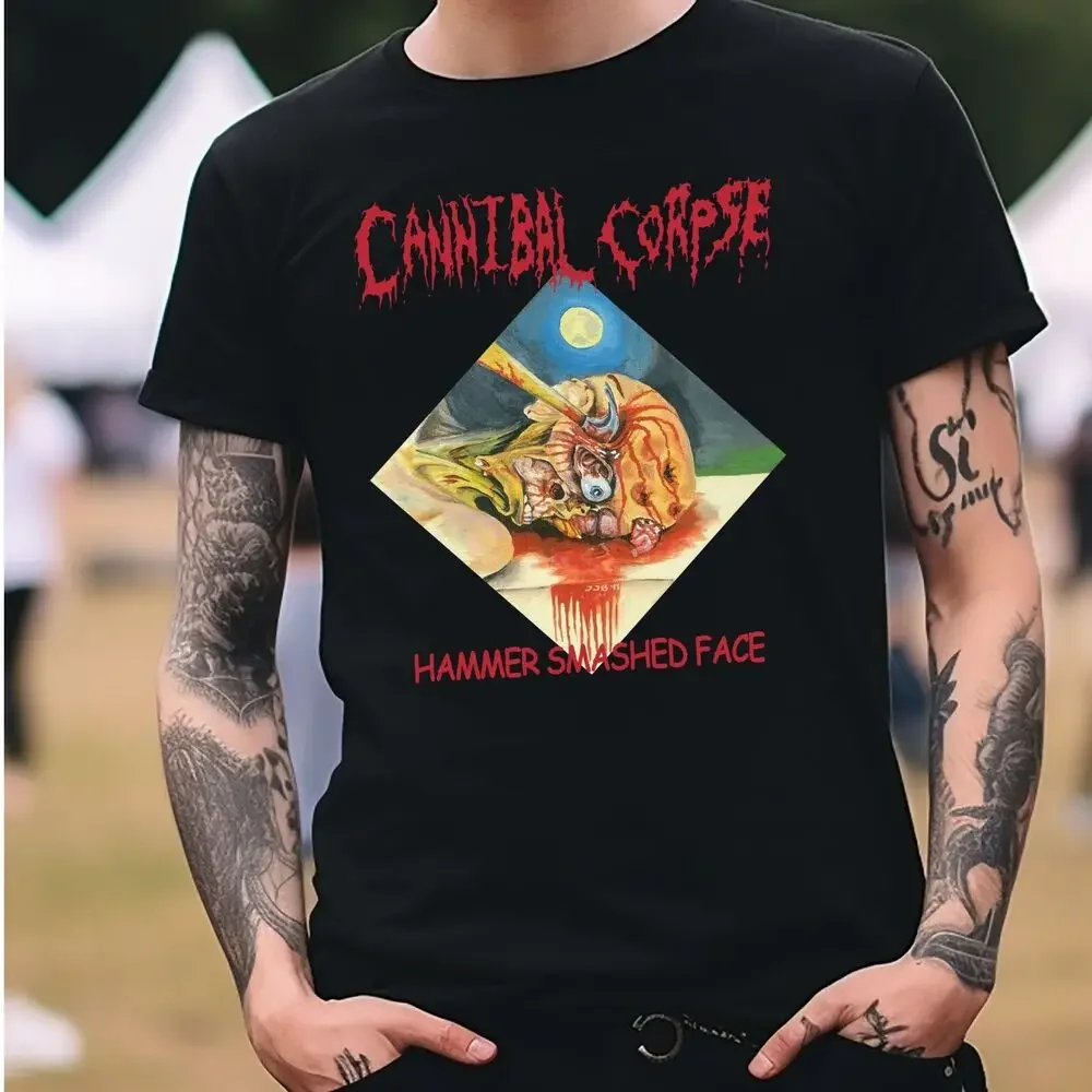 Cannibal Corpse Hammer Smashed Face Band T-Shirt Black S-3XL